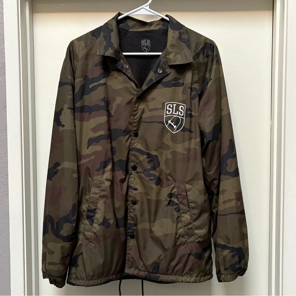 Street League Skateboarding Men's Camouflage Windbreaker Jacket Size Medium - Picture 3 of 6